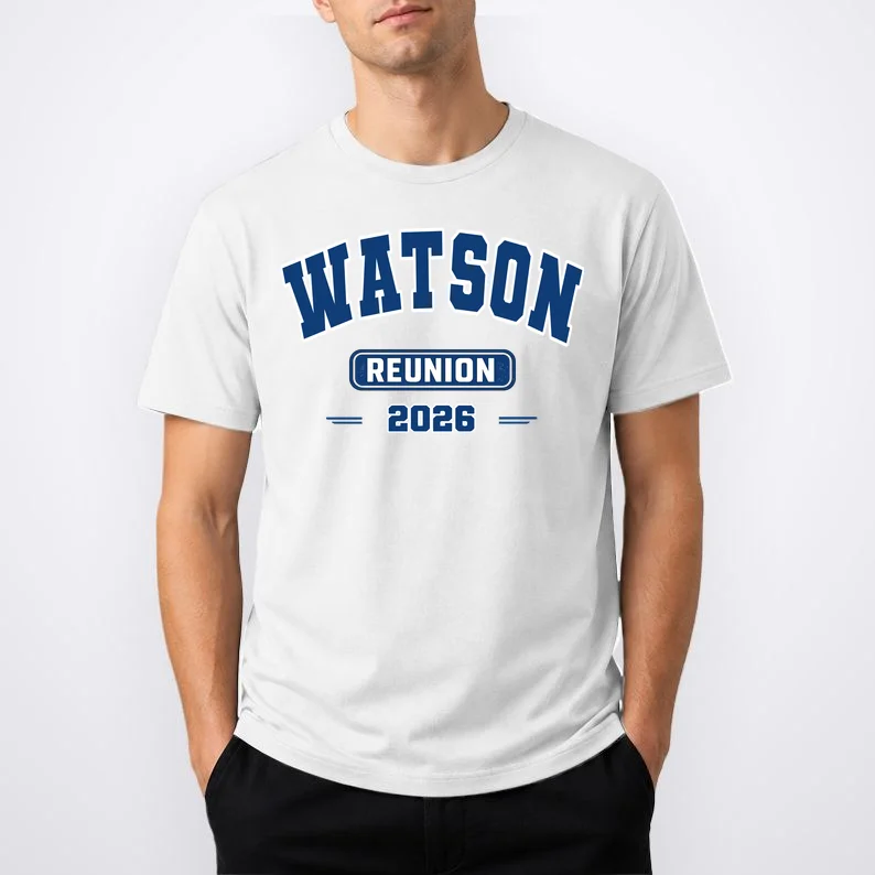 Personalized Family Reunion Last Name and Year T-Shirt - Front 1