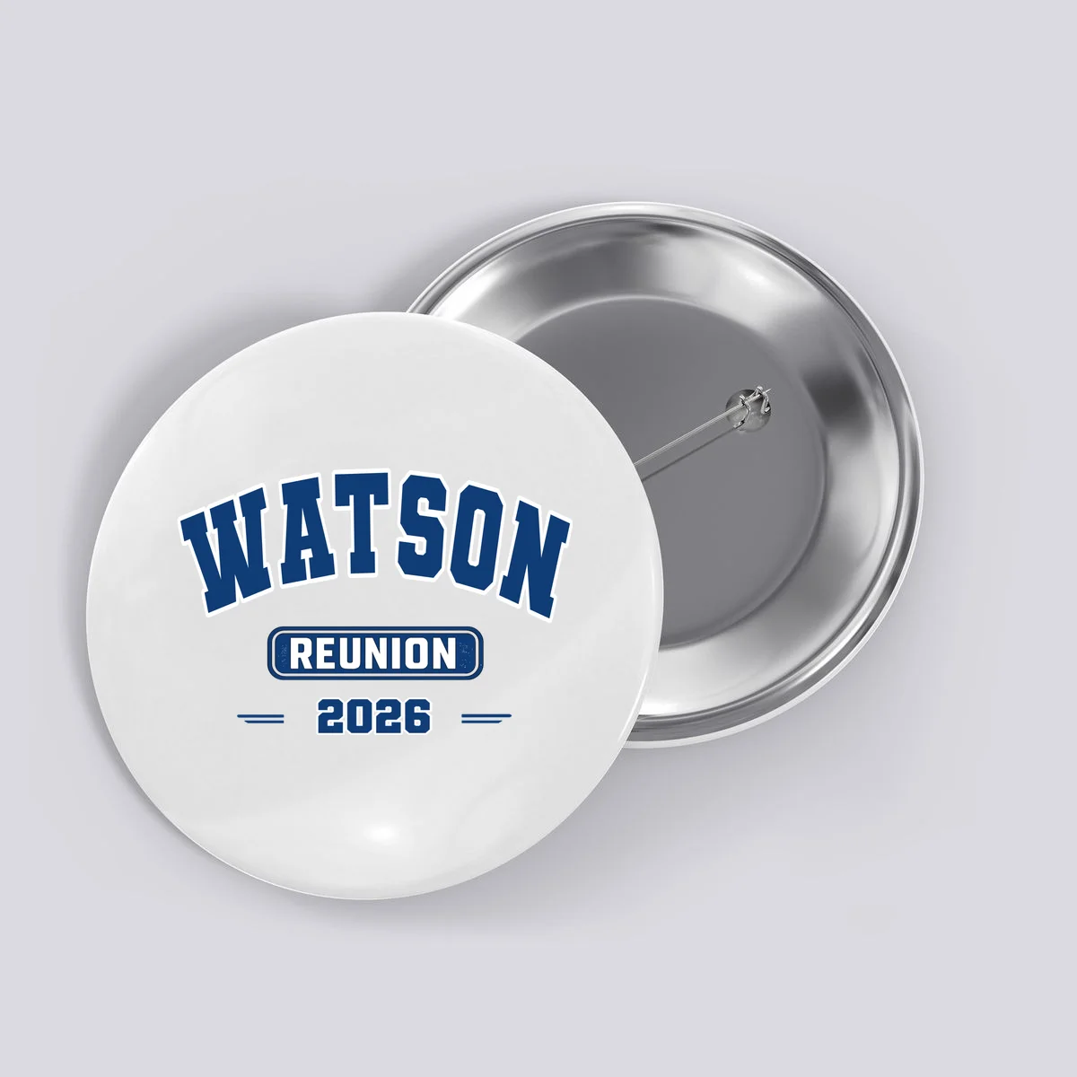 Personalized Family Reunion Last Name and Year Button - Front