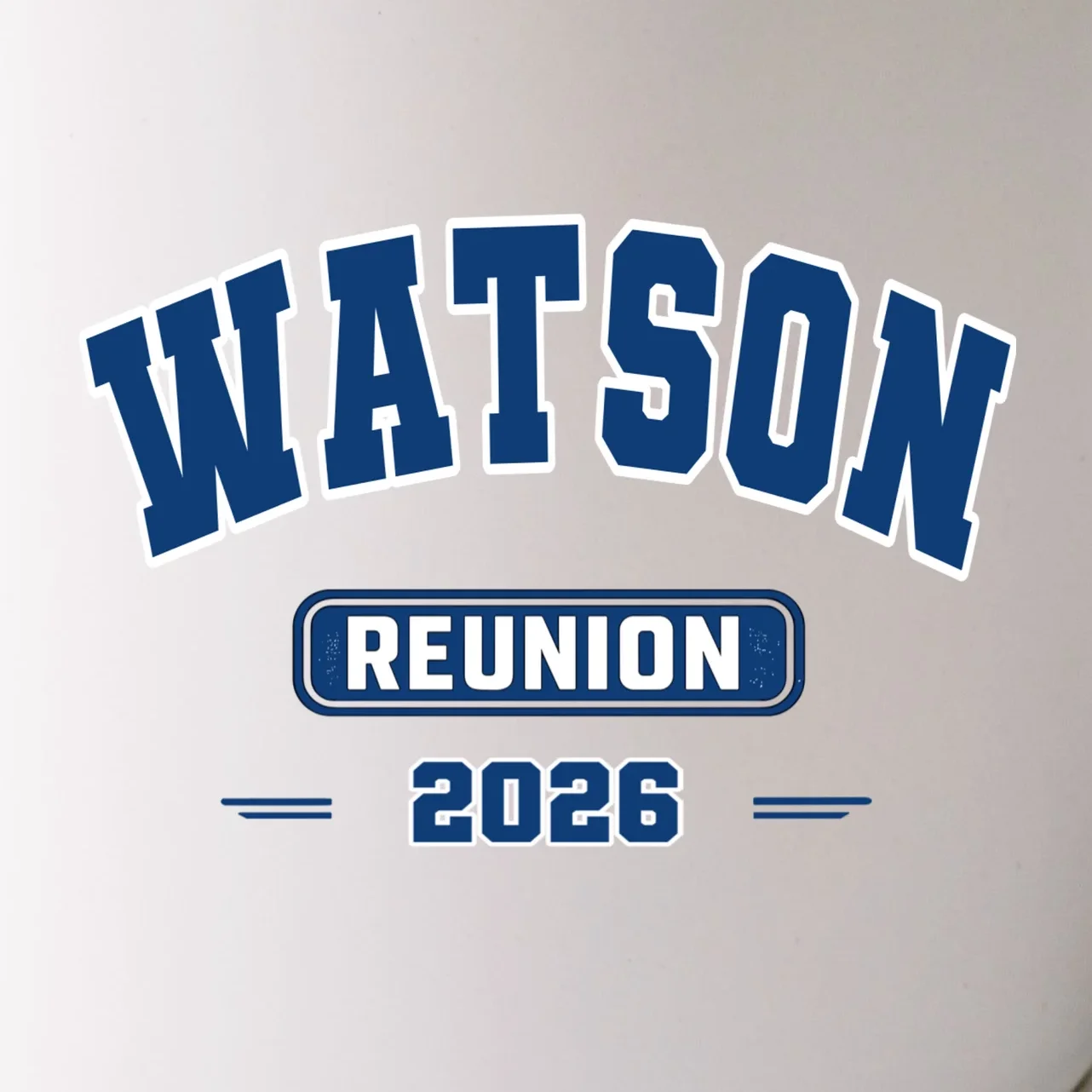 Personalized Family Reunion Last Name and Year Mug - Front - Close-up