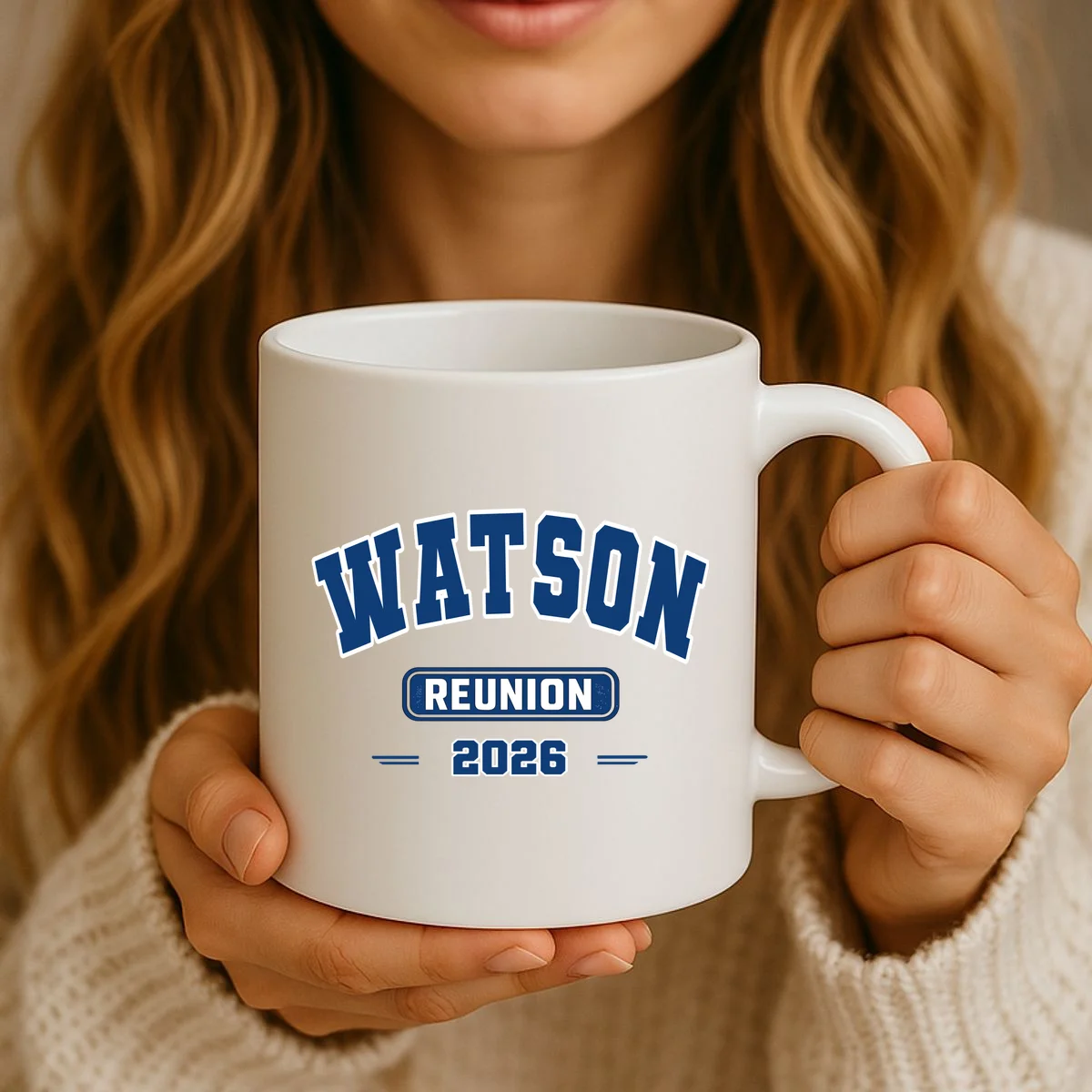 Personalized Family Reunion Last Name and Year Coffee Mug - Front 2