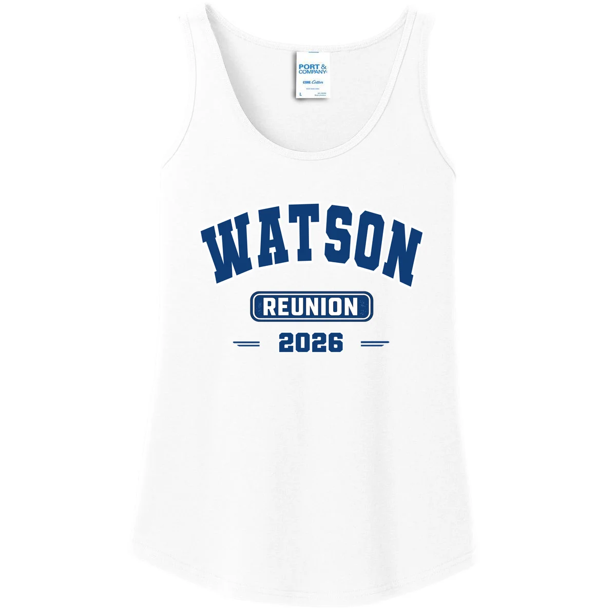 Personalized Family Reunion Last Name and Year Women's Tank Top - Front