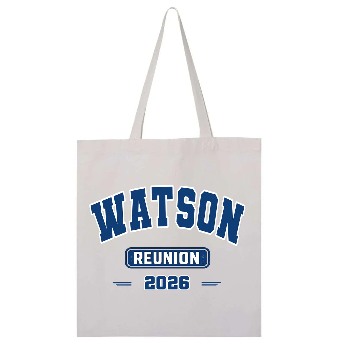 Personalized Family Reunion Last Name and Year Tote Bag - Front