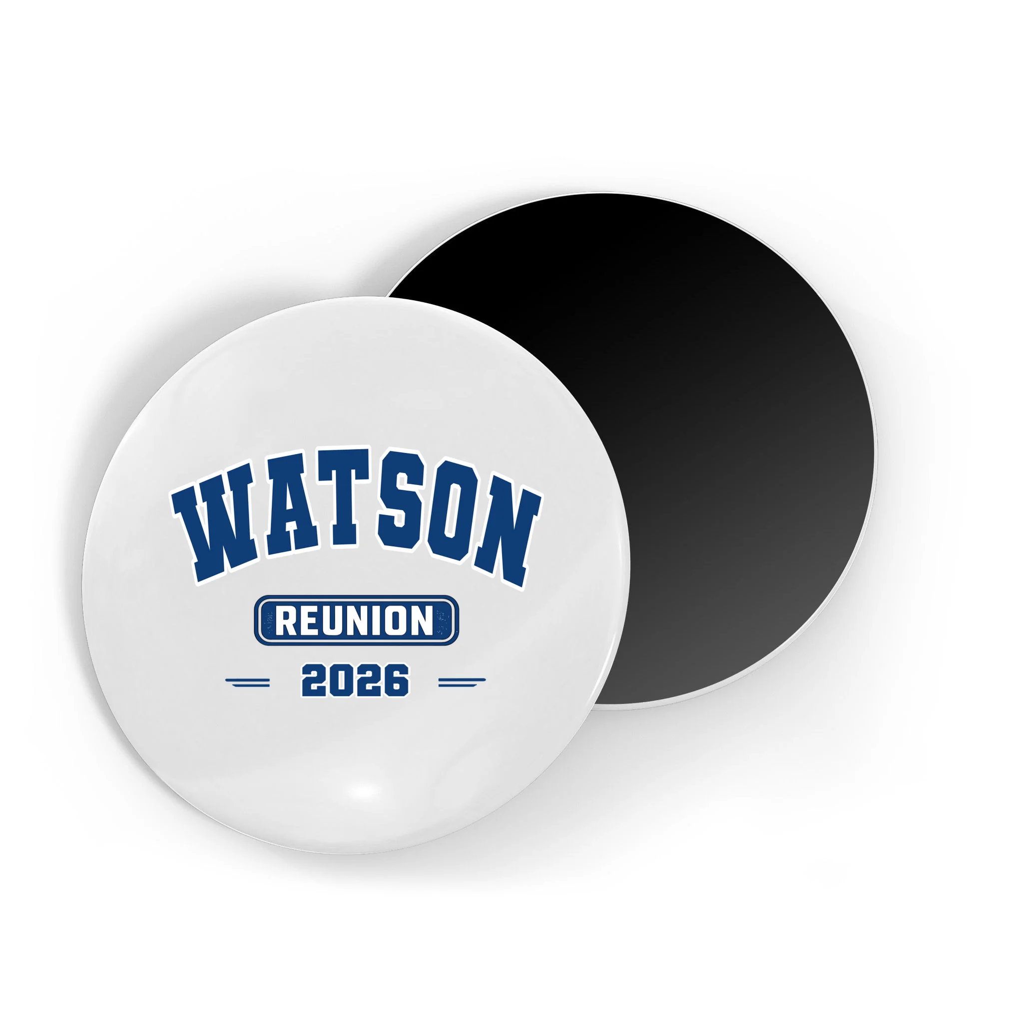 Personalized Family Reunion Last Name and Year Magnet - Front