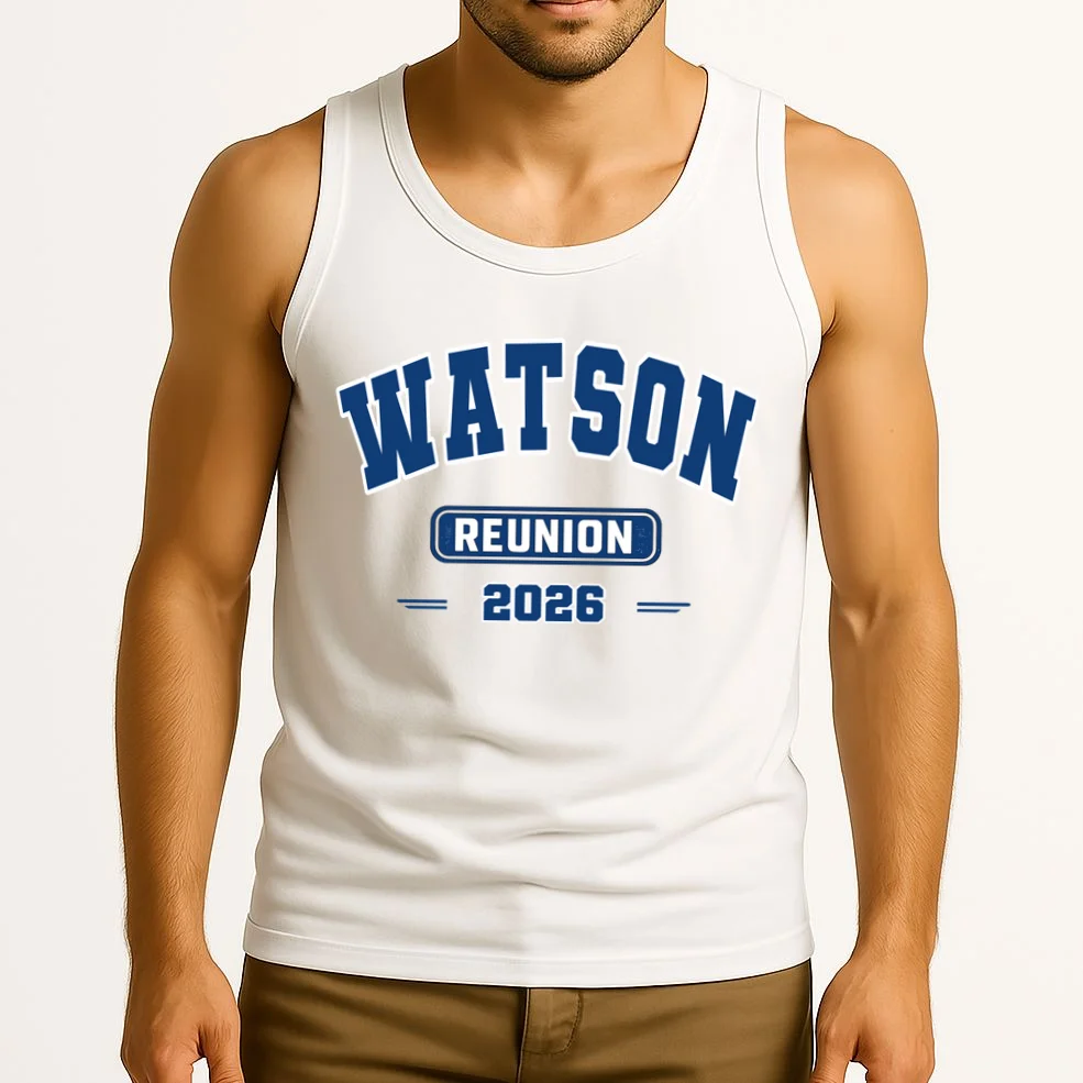 Personalized Family Reunion Last Name and Year Tank Top - Front 2