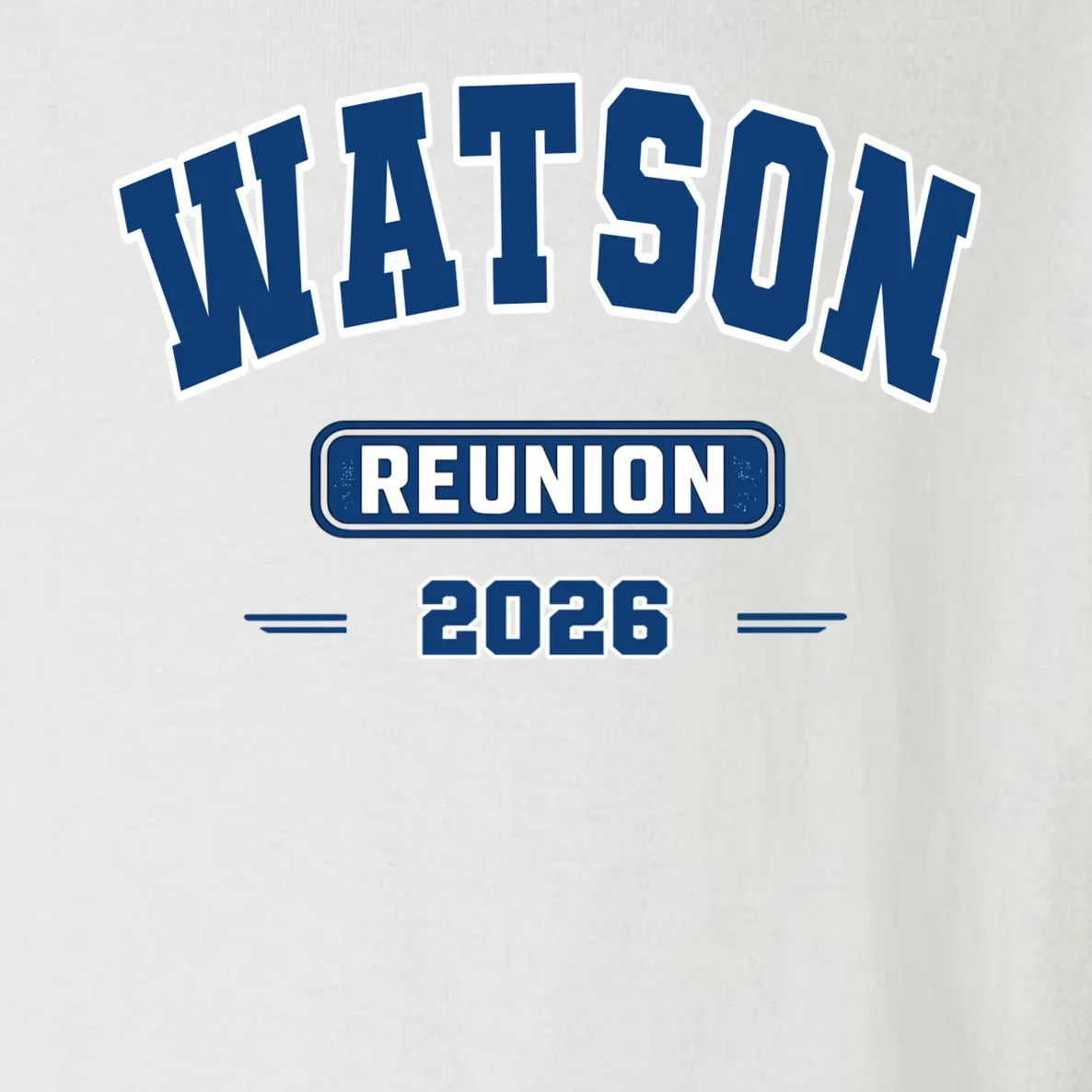 Personalized Family Reunion Last Name and Year Toddler Long Sleeve Shirt - Front - Close-up