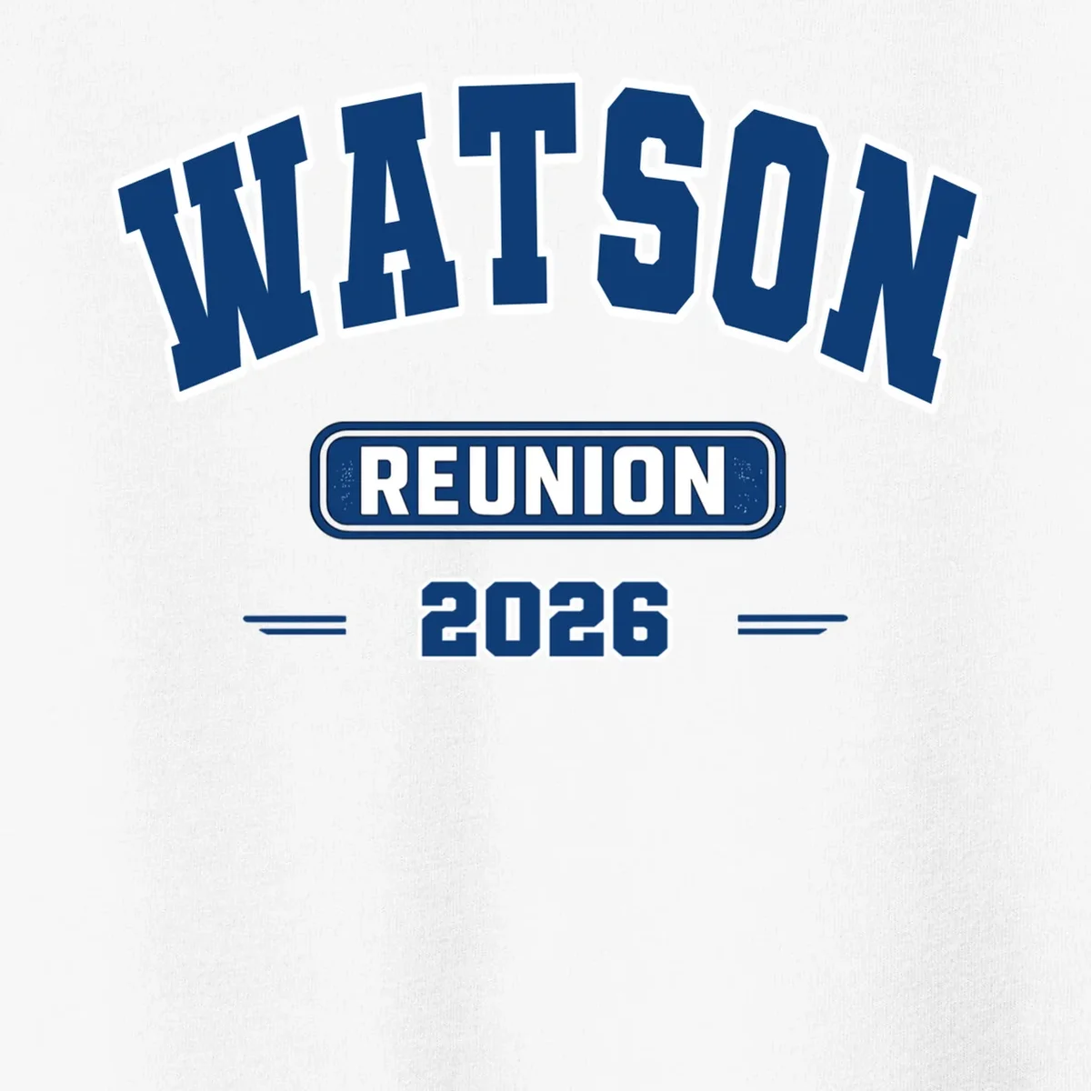 Personalized Family Reunion Last Name and Year Toddler T-Shirt - Front - Close-up