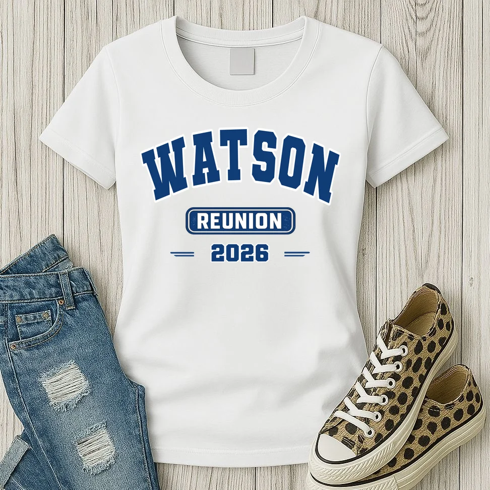 Personalized Family Reunion Last Name and Year Women's T-Shirt - Front 2