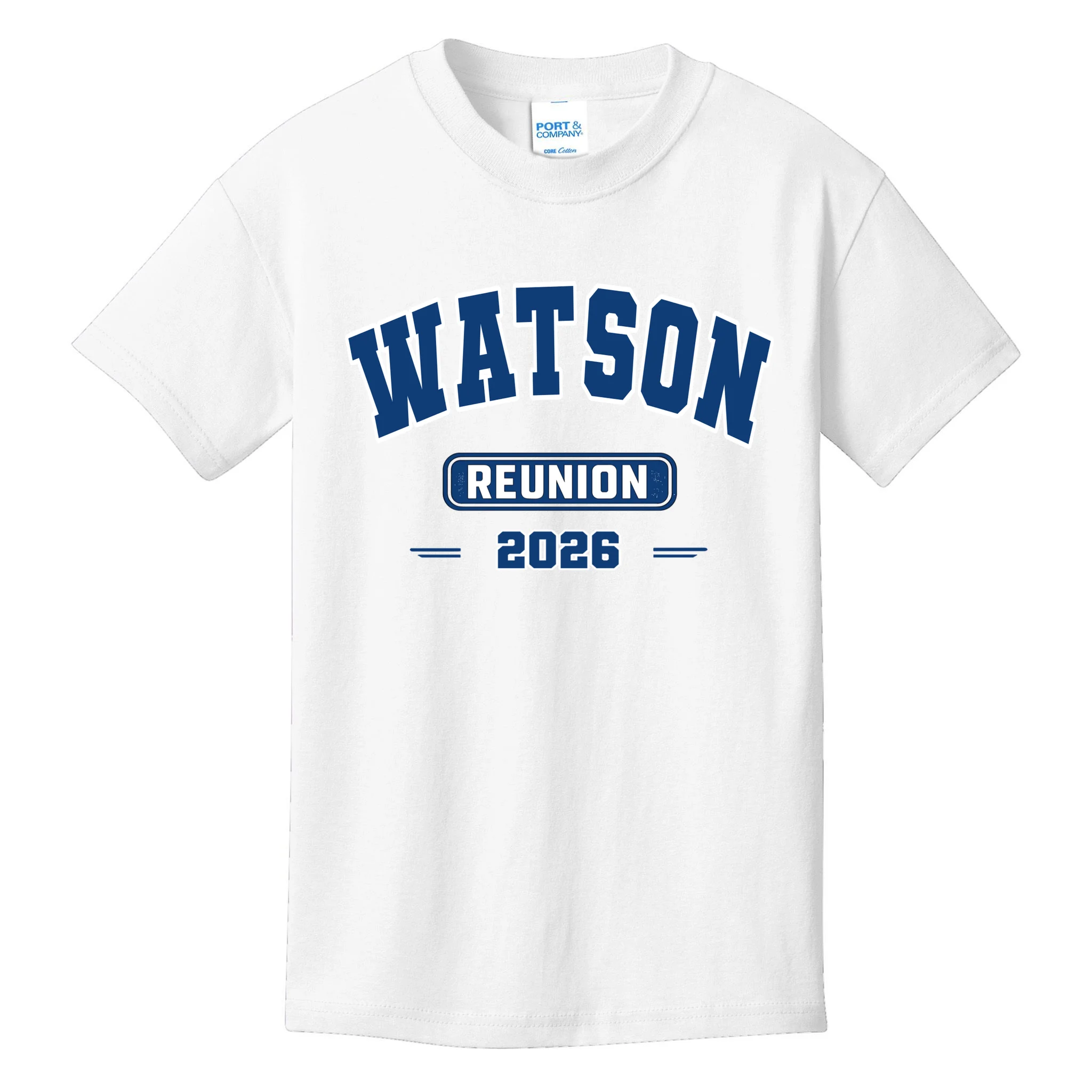Personalized Family Reunion Last Name and Year Kids T-Shirt - Front