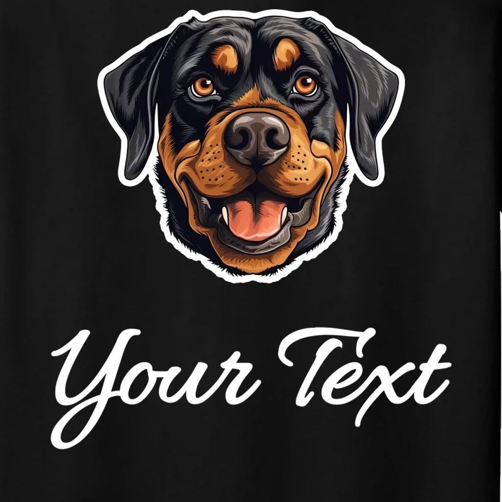 Personalized Rottweiler Pet Lover Custom Text Men's Pajamas - Front - Close-up