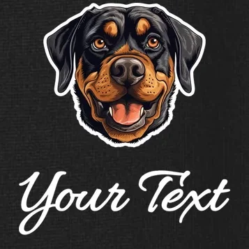 Personalized Rottweiler Pet Lover Custom Text Women's Polo - Front - Close-up