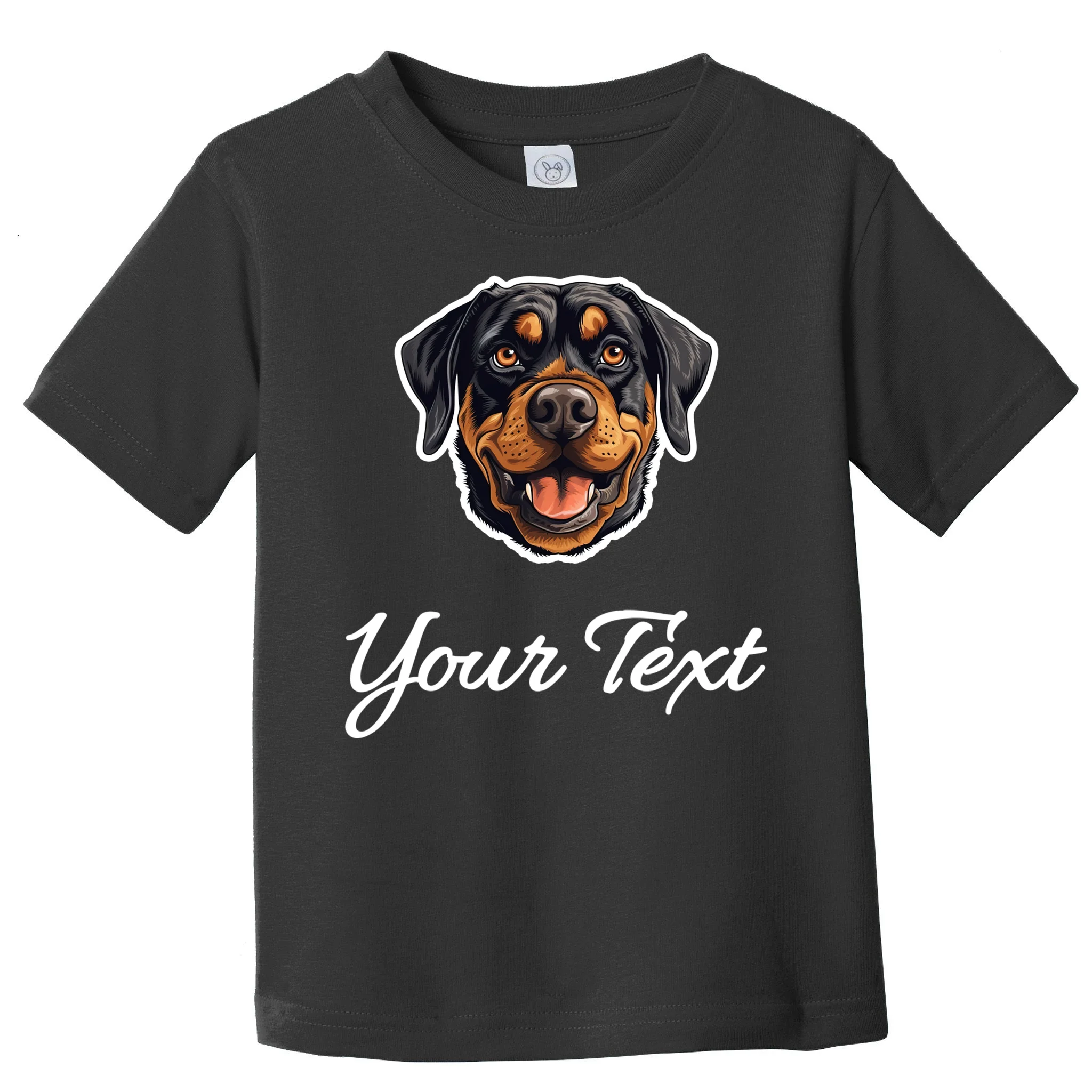 Personalized Rottweiler Pet Lover Custom Text Toddler T-Shirt - Front
