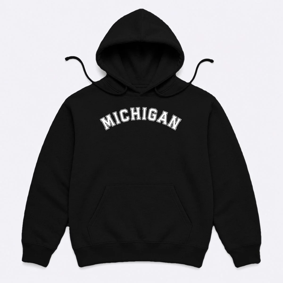 Personalize Sports Team City Name College Arch Custom Text Hoodie - Front