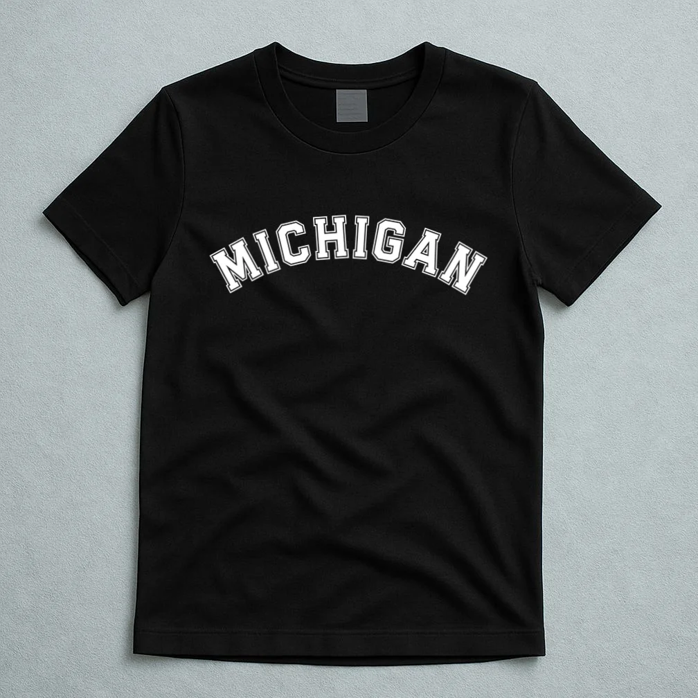 Personalize Sports Team City Name College Arch Custom Text T-Shirt - Front 5