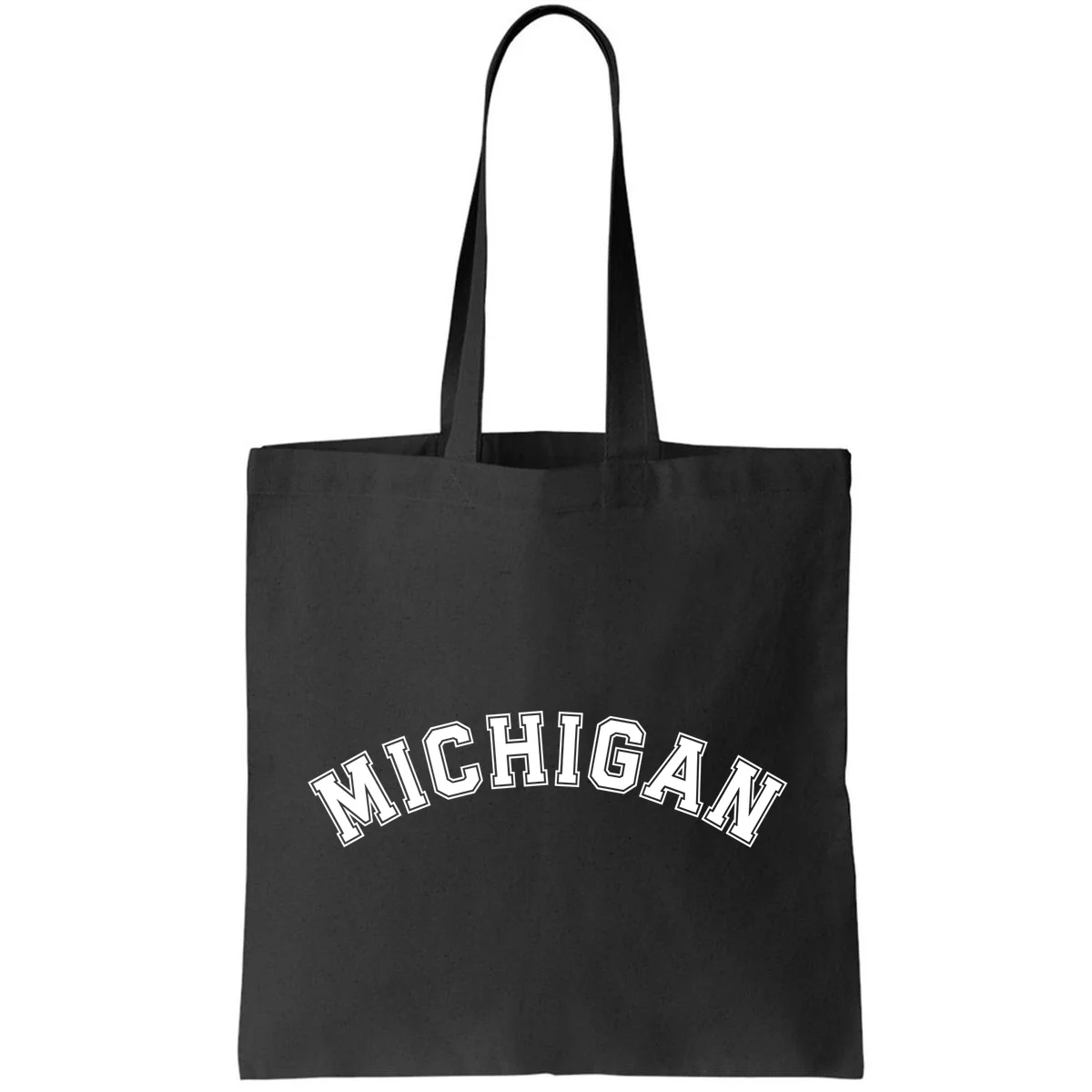 Personalize Sports Team City Name College Arch Custom Text Tote Bag - Front