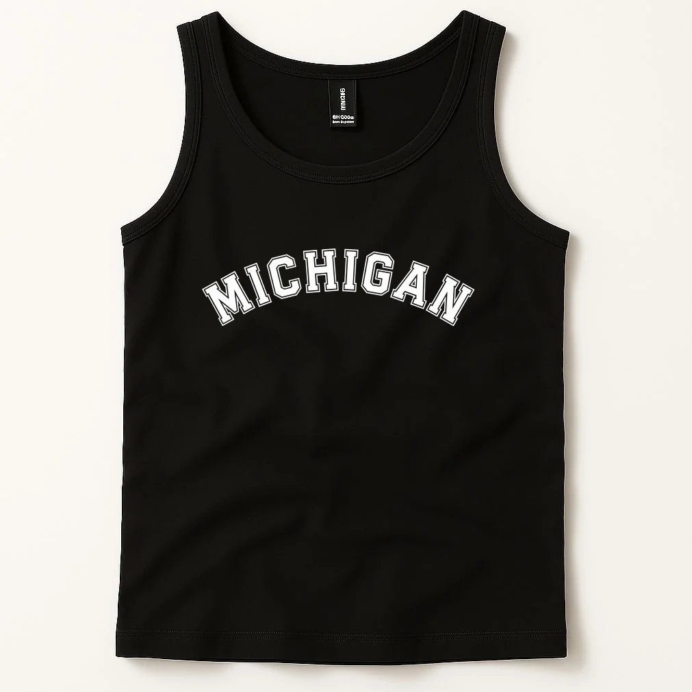 Personalize Sports Team City Name College Arch Custom Text Tank Top - Front 1