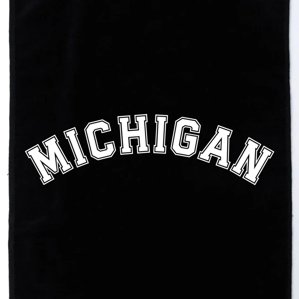 Personalize Sports Team City Name College Arch Custom Text Golf Towel - Front - Close-up
