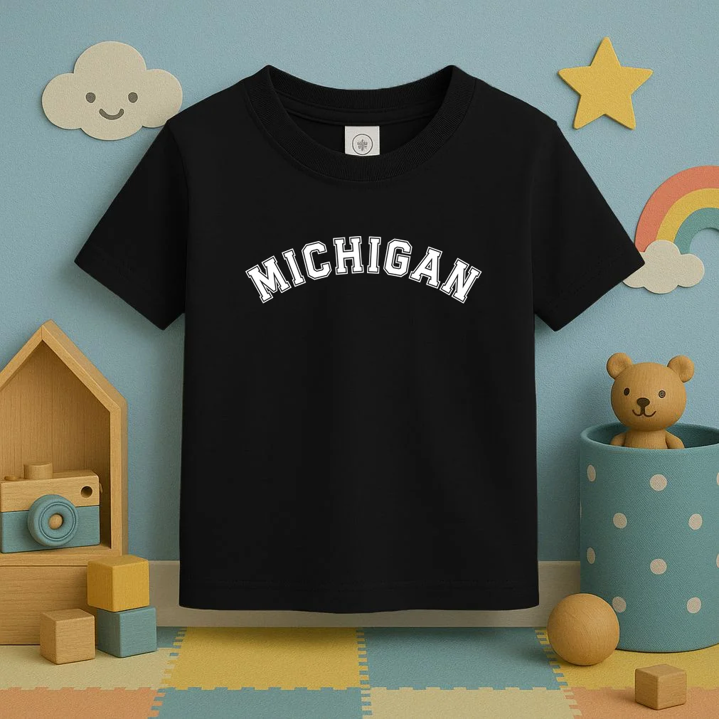 Personalize Sports Team City Name College Arch Custom Text Toddler T-Shirt - Front 2