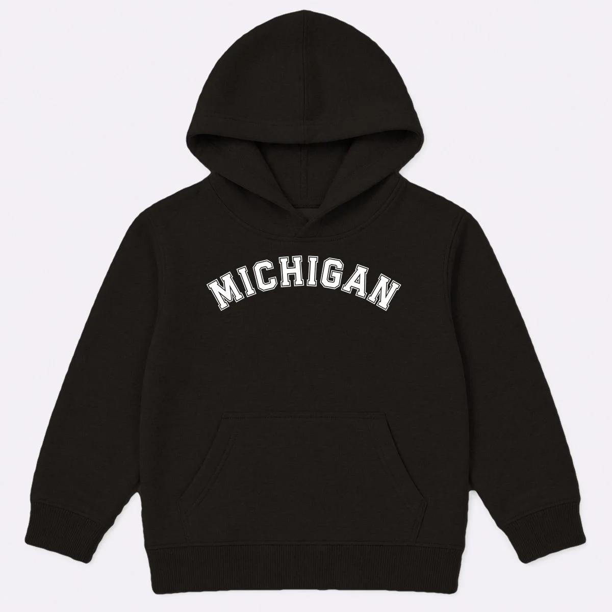 Personalize Sports Team City Name College Arch Custom Text Kids Hoodie - Front