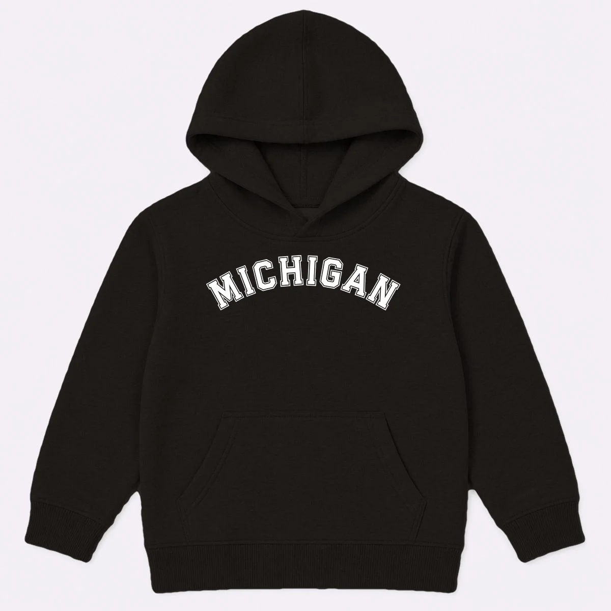 Personalize Sports Team City Name College Arch Custom Text Kids Hoodie - Front