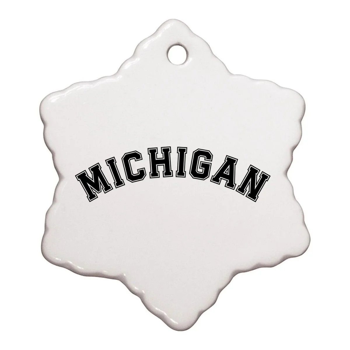 Personalize Sports Team City Name College Arch Custom Text Ornament - Front