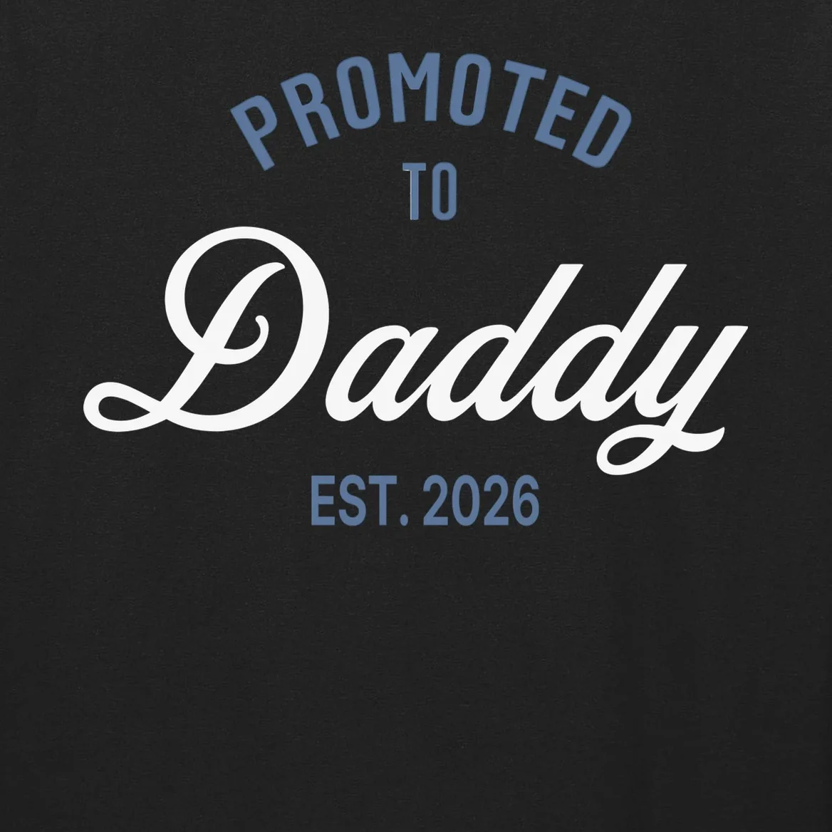 Promoted To Daddy Personalized Men's Long Sleeve Shirt Gift - Front - Close-up