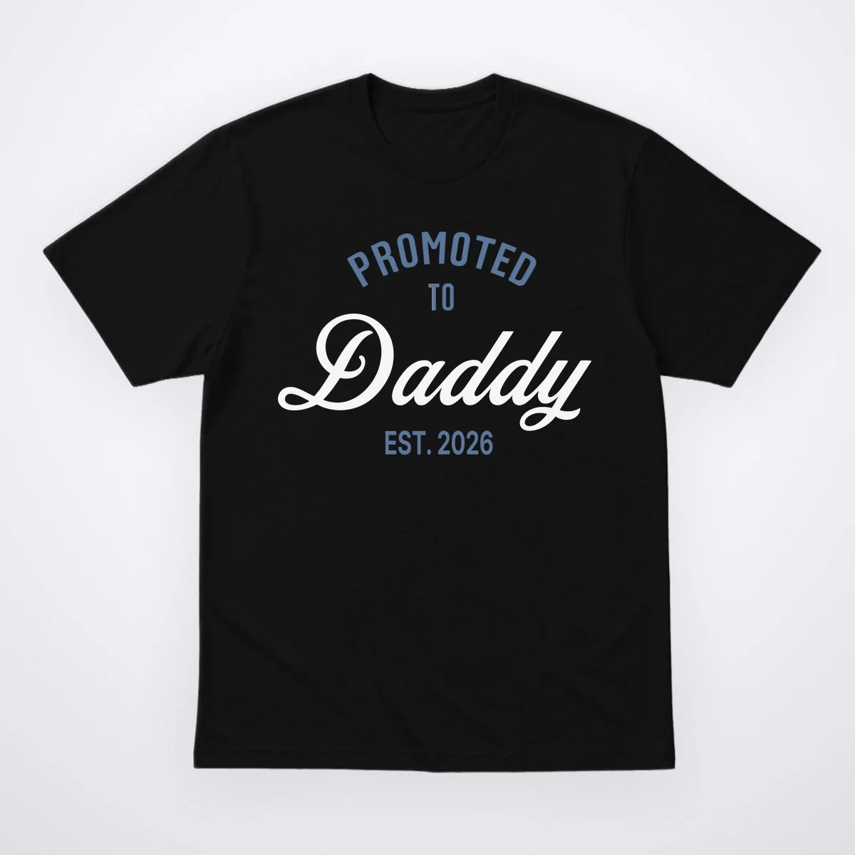 Promoted To Daddy Personalized T-Shirt Gift - Front