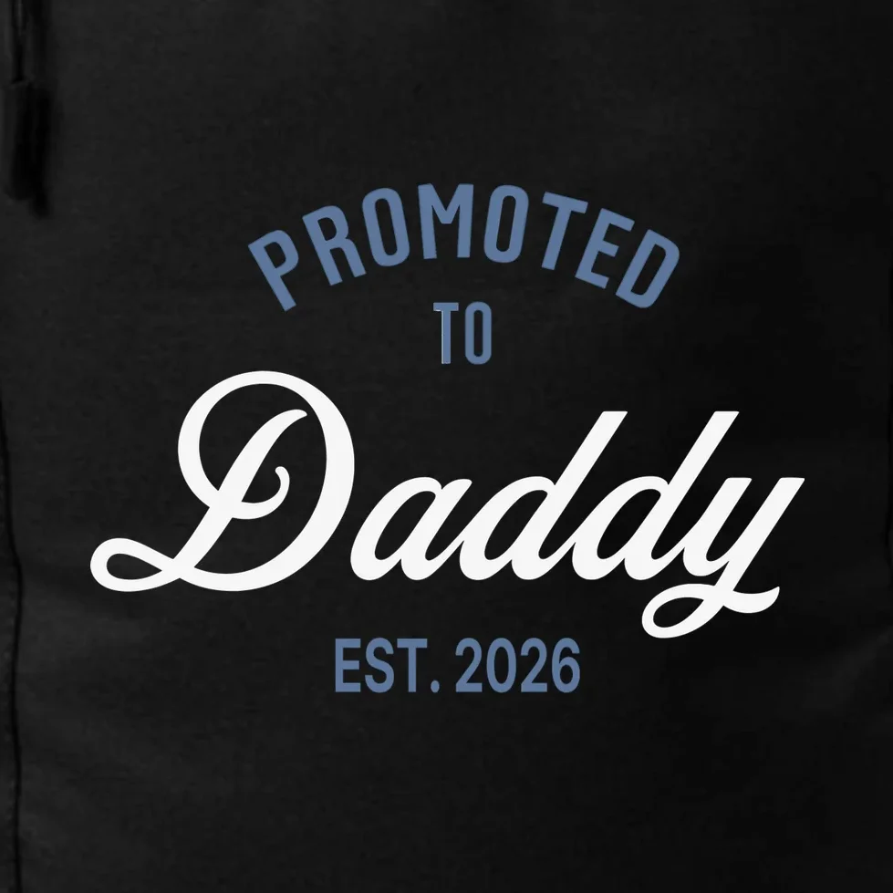 Promoted To Daddy Personalized Backpack Gift - Front - Close-up