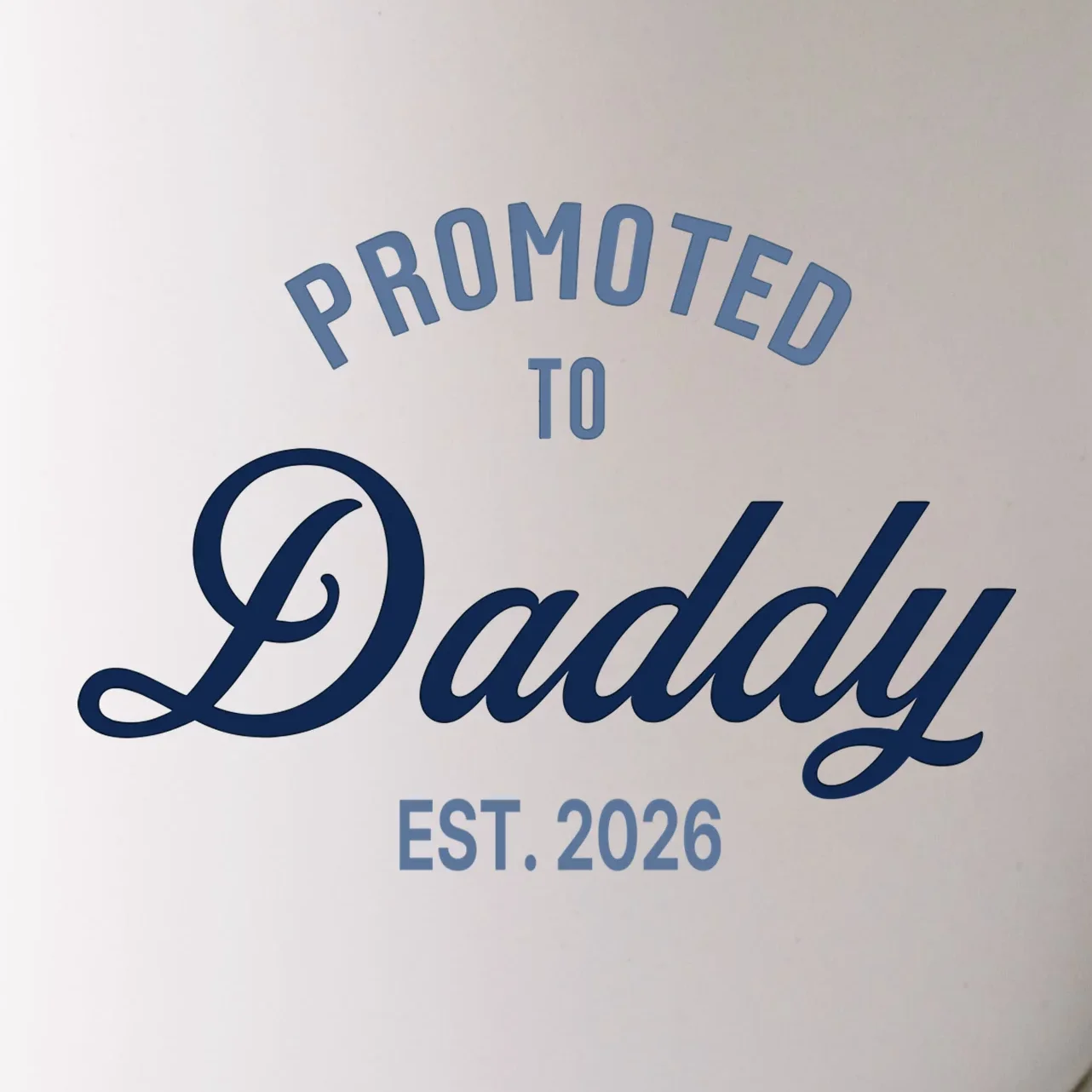 Promoted To Daddy Personalized Mug Gift - Front - Close-up