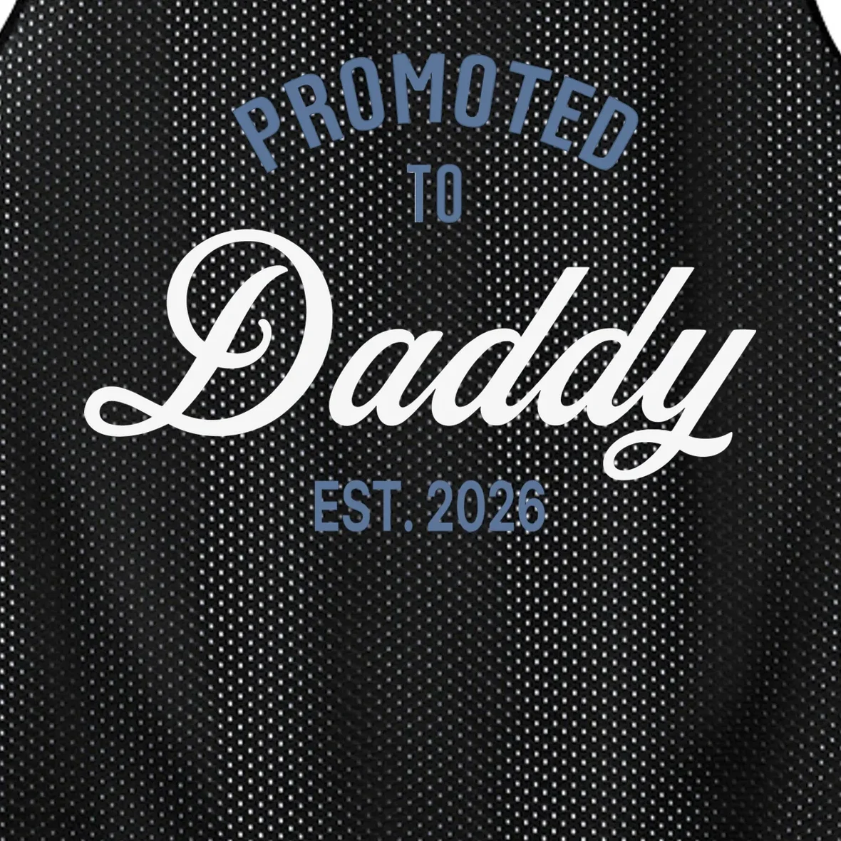 Promoted To Daddy Personalized Men's Basketball Jersey Gift - Front - Close-up
