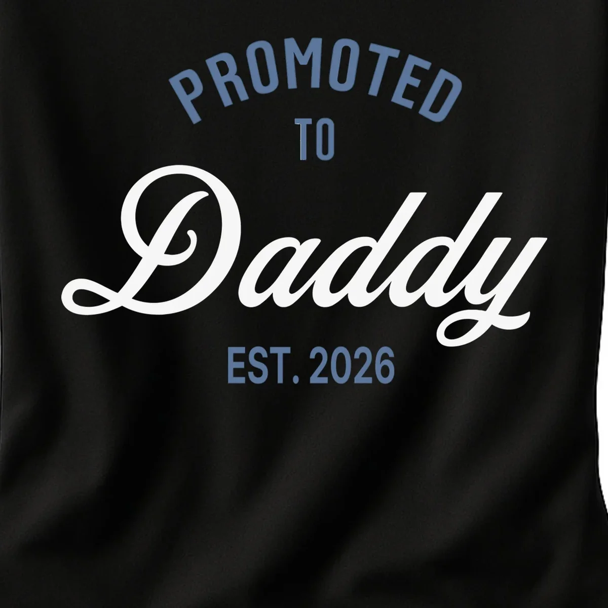 Promoted To Daddy Personalized Women's T-Shirt Gift - Front - Close-up