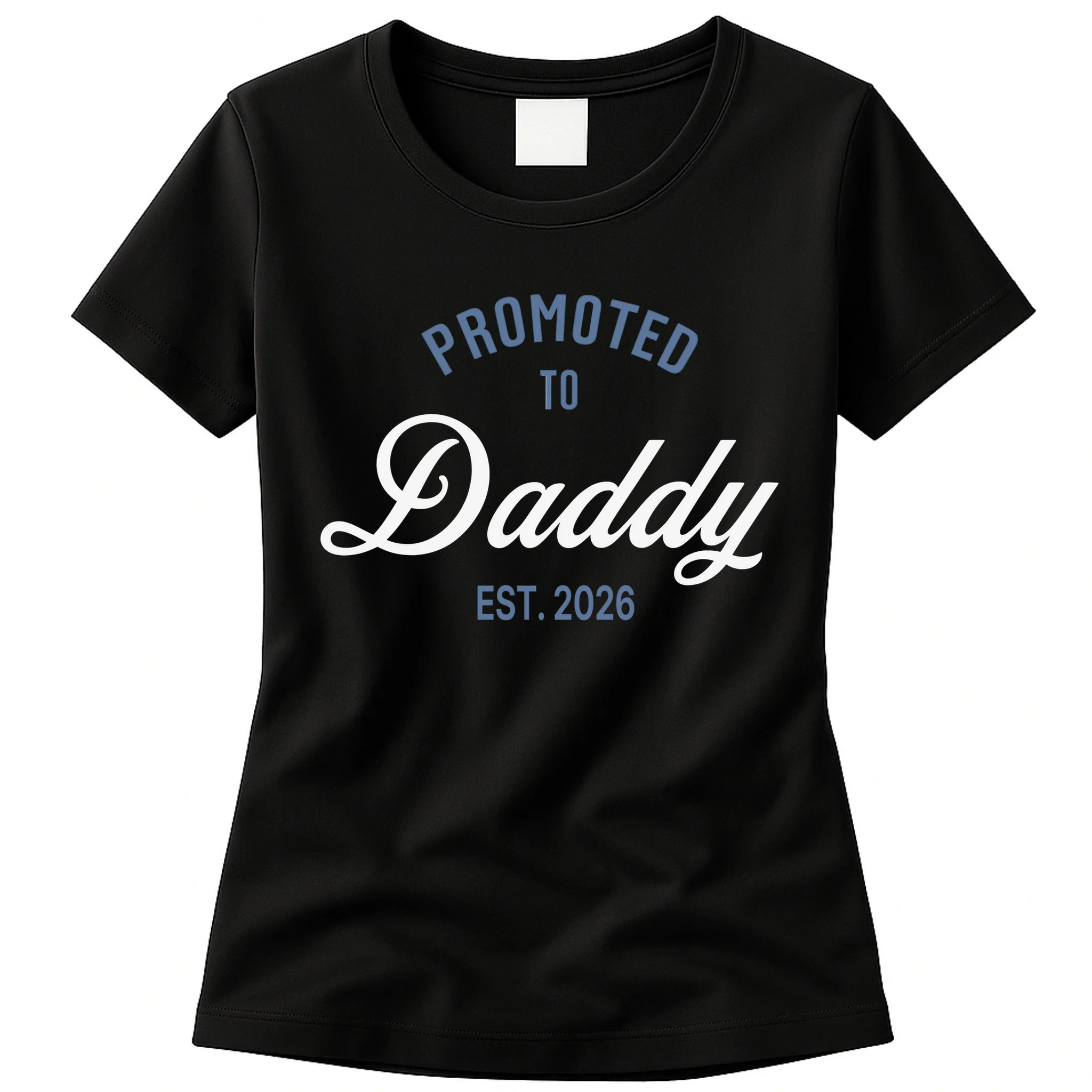 Promoted To Daddy Personalized Women's T-Shirt Gift - Front