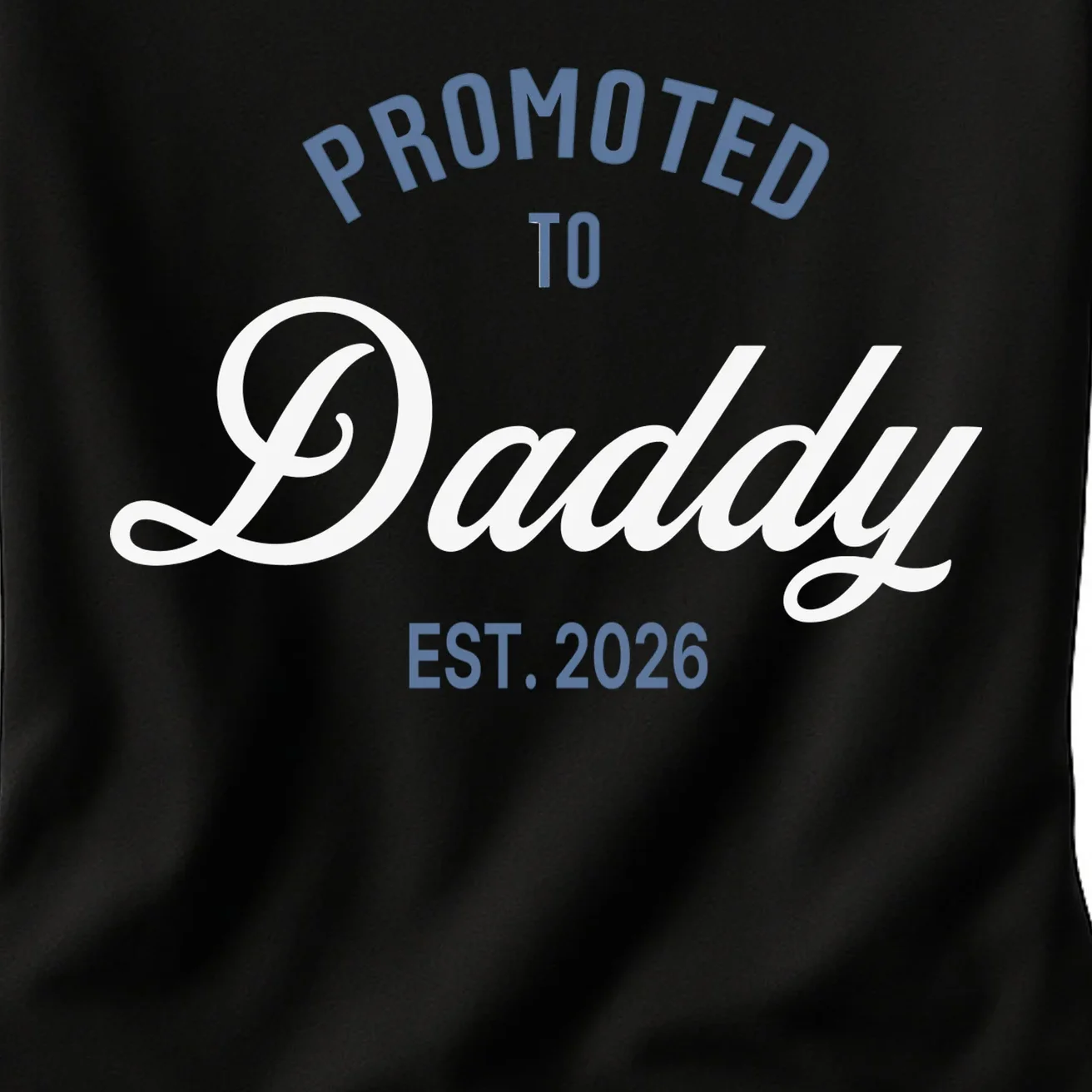 Promoted To Daddy Personalized Women's T-Shirt Gift - Front - Close-up