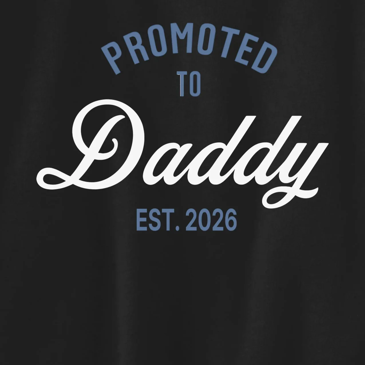 Promoted To Daddy Personalized Kids Sweatshirt Gift - Front - Close-up