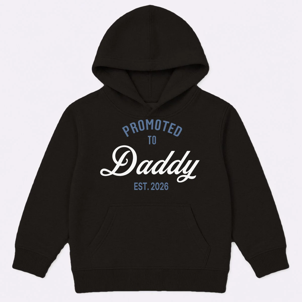 Promoted To Daddy Personalized Kids Hoodie Gift - Front