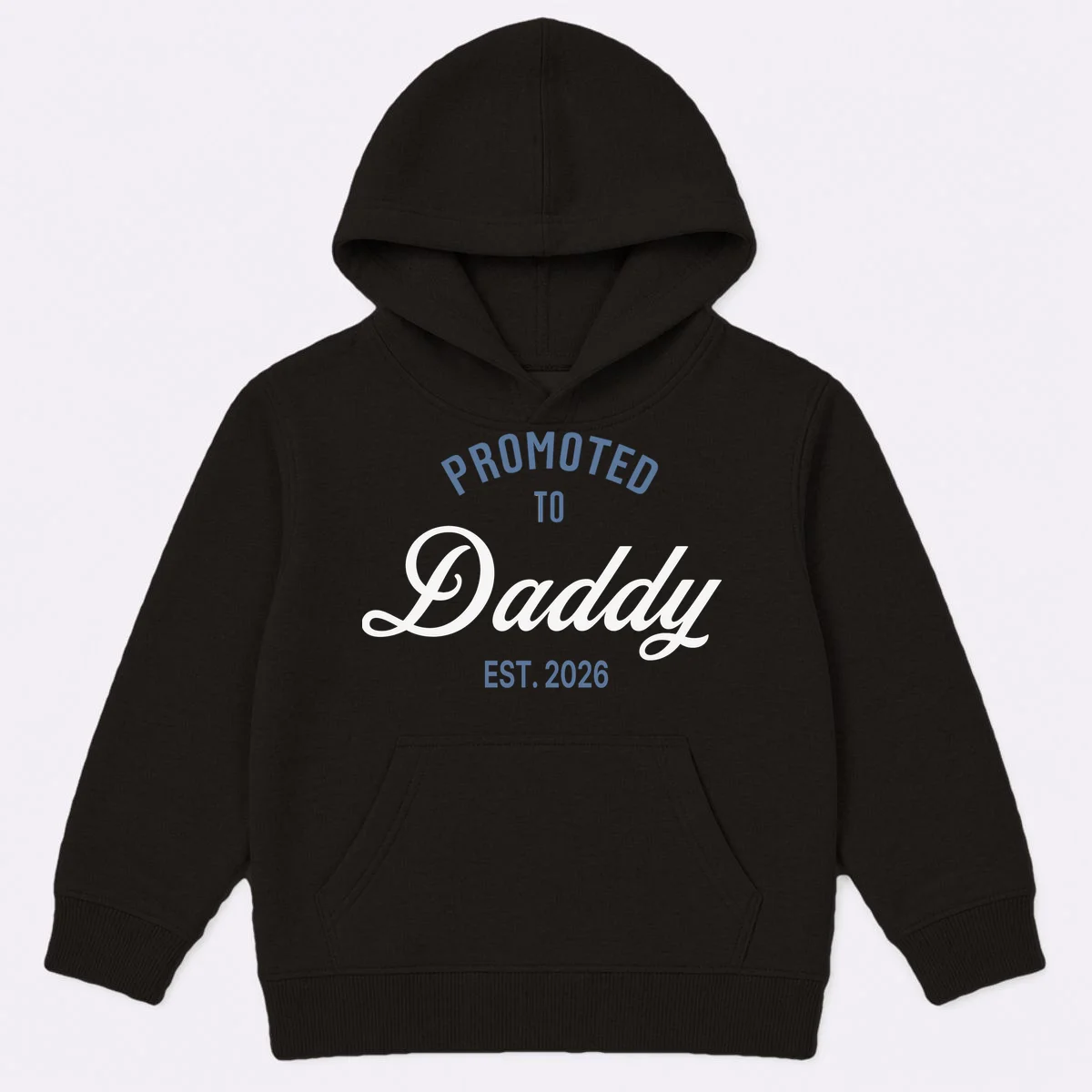 Promoted To Daddy Personalized Kids Hoodie Gift - Front