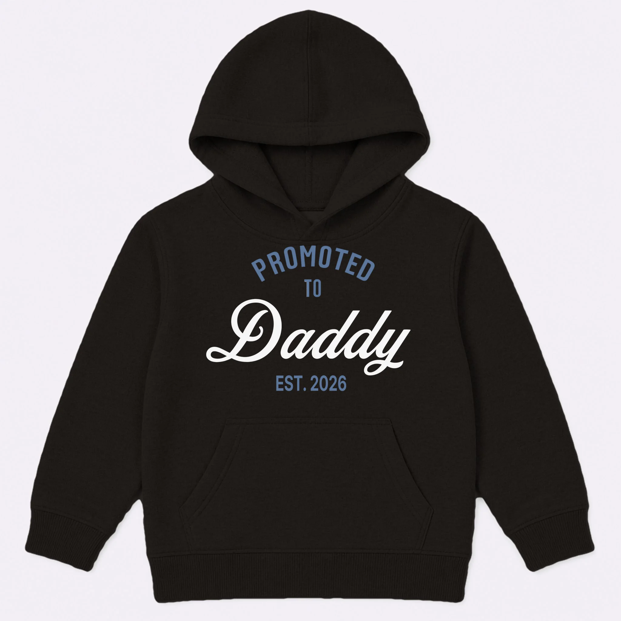 Promoted To Daddy Personalized Kids Hoodie Gift - Front