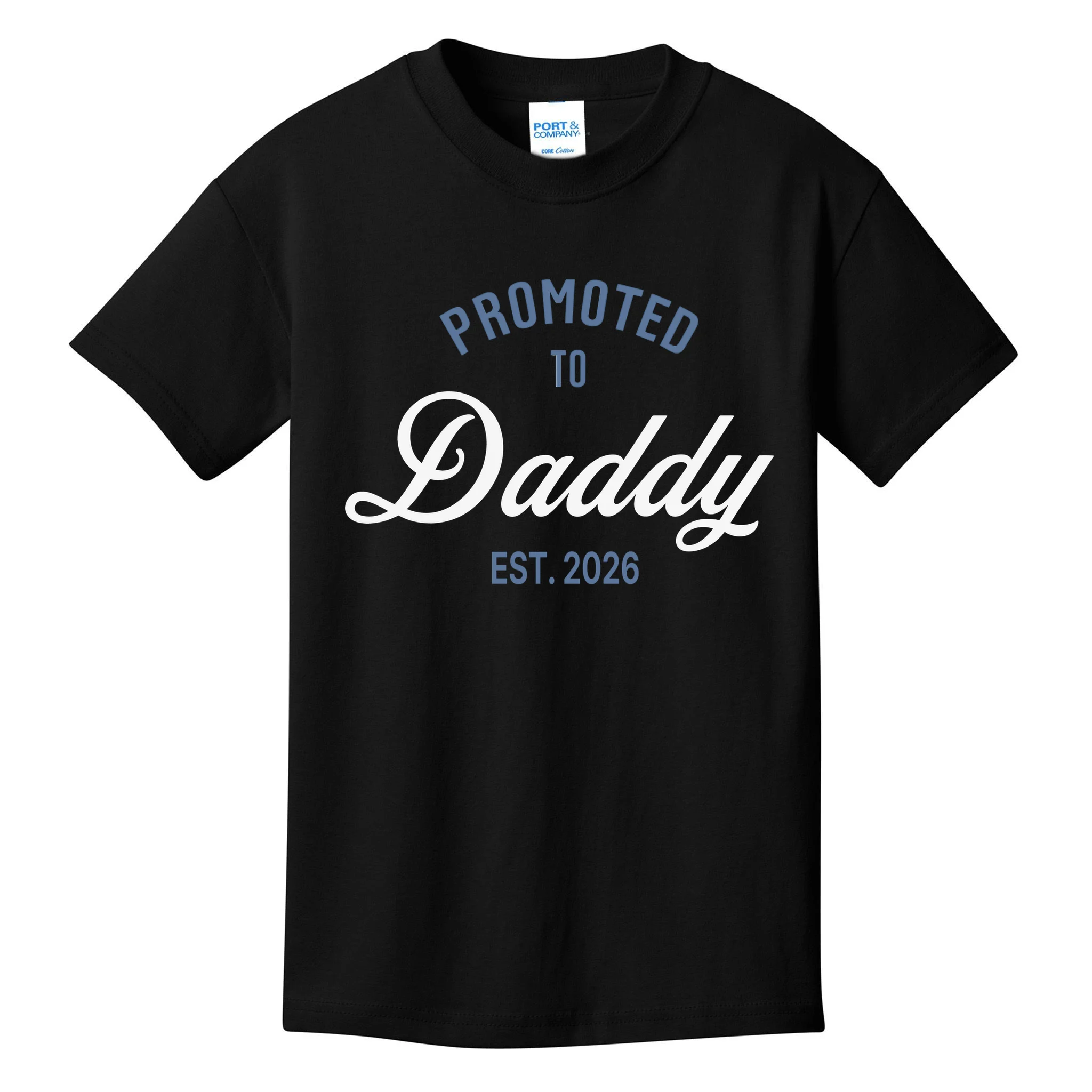 Promoted To Daddy Personalized Kids T-Shirt Gift - Front