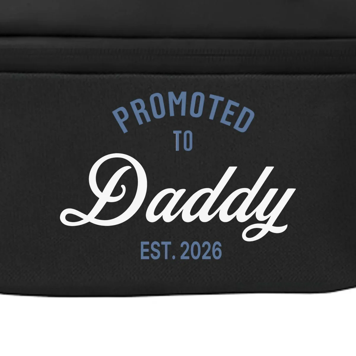 Promoted To Daddy Personalized Crossbody Gift - Front - Close-up