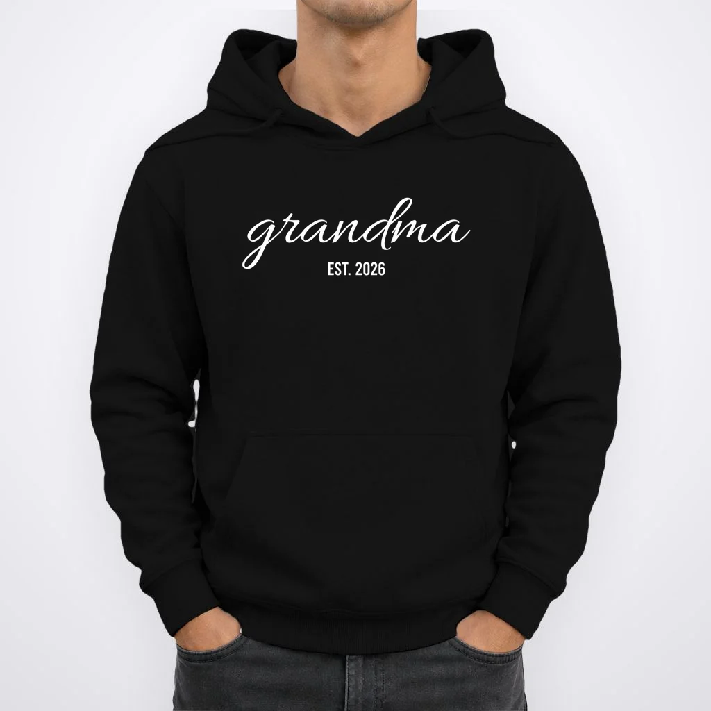 Promoted To New Grandma Customizable Hoodie - Front 1