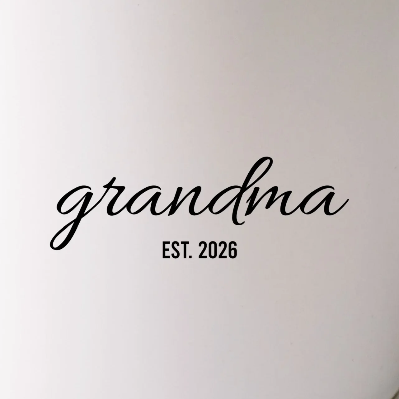 Promoted To New Grandma Customizable Mug - Front - Close-up