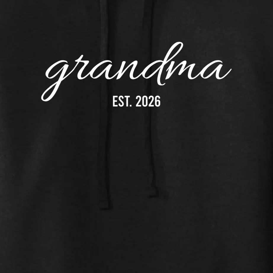 Promoted To New Grandma Customizable Women's Pullover Hoodie - Front - Close-up