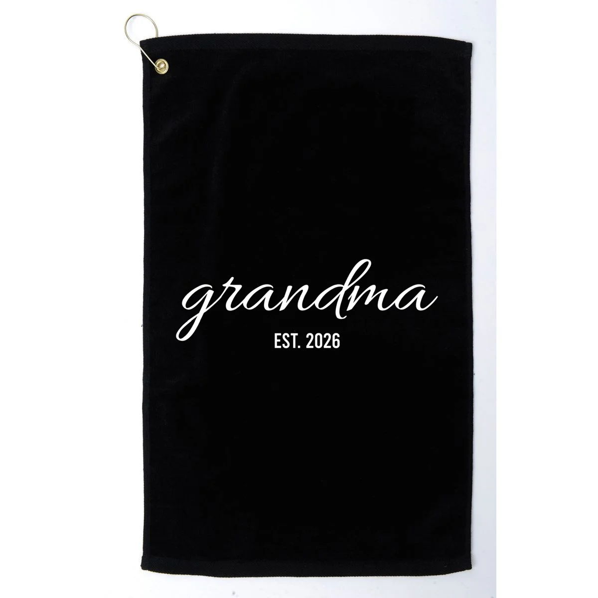 Promoted To New Grandma Customizable Golf Towel - Front