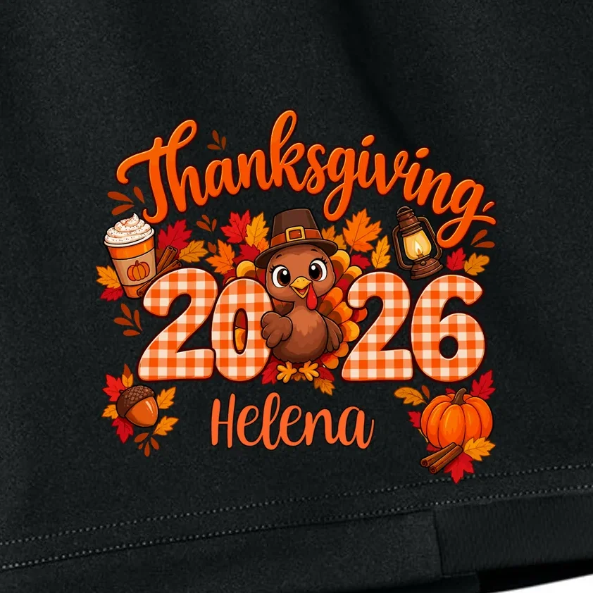 Personalized Turkey Thanksgiving - Custom Turkey Day Kids Shorts - Front - Close-up