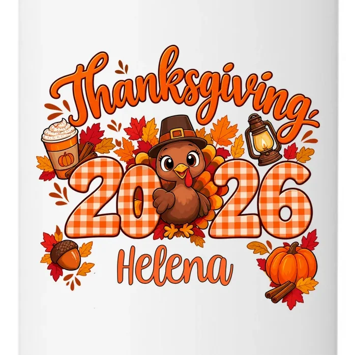 Personalized Turkey Thanksgiving - Custom Turkey Day 24oz Water Bottle - Front - Close-up