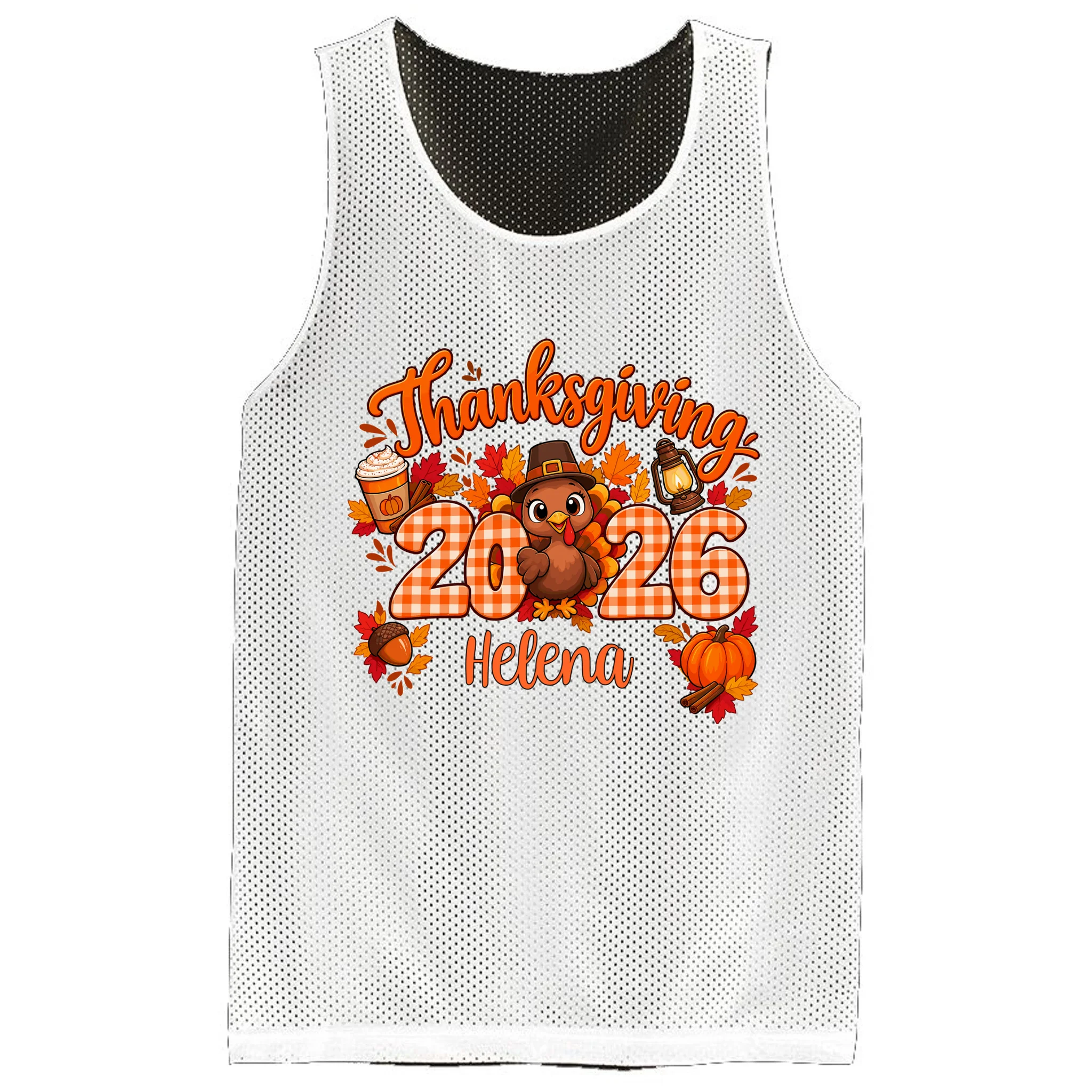 Personalized Turkey Thanksgiving - Custom Turkey Day Men's Basketball Jersey - Front
