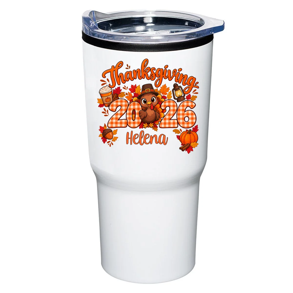Personalized Turkey Thanksgiving - Custom Turkey Day 20oz Tumbler - Front