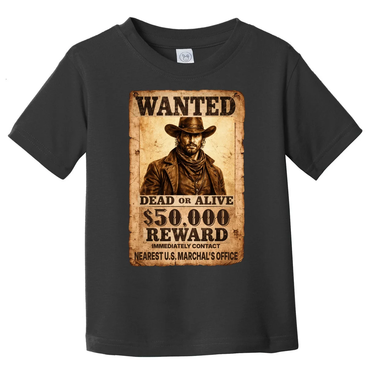 Personalized Wanted Poster Custom Text Toddler T-Shirt - Front