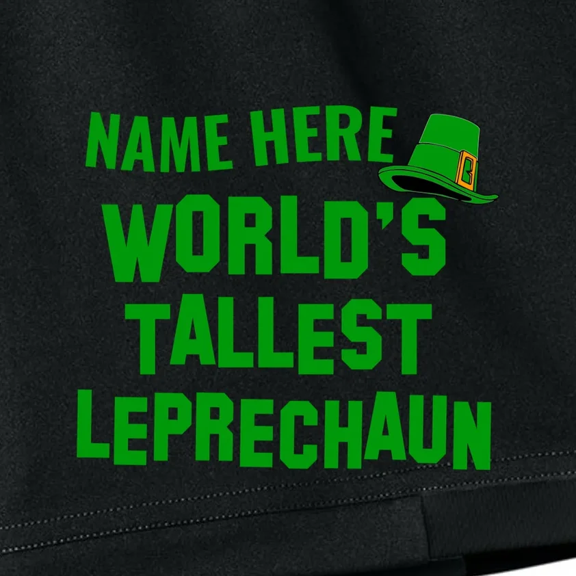 Personalized World's Tallest Leprechaun Custom Name St Patricks Day Kids Shorts - Front - Close-up