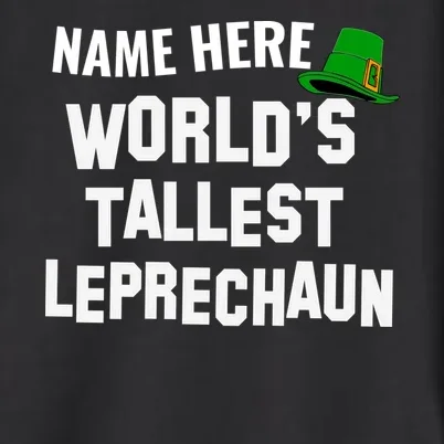 Personalized World's Tallest Leprechaun Custom Name St Patricks Day Men's Button Up - Front - Close-up