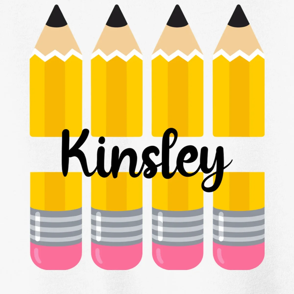 Custom Personalized Kids Name Toddler T-Shirt - Front - Close-up